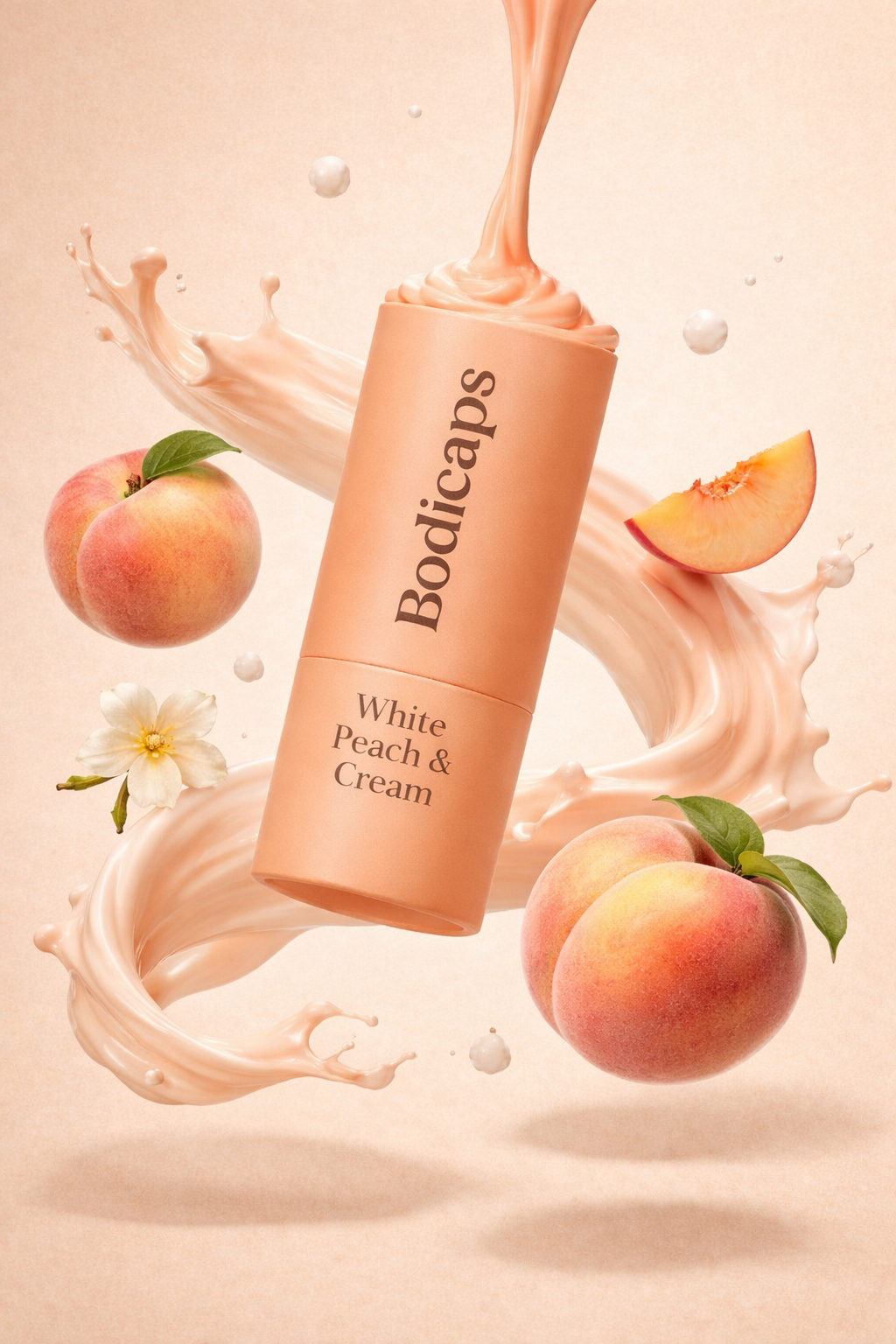 BODICAPS Body Balm Stick – White Peach & Cream